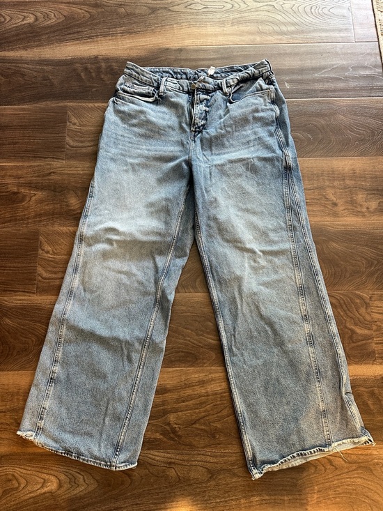 Good American Denim - Good American Light Blue Wide-Leg Jeans